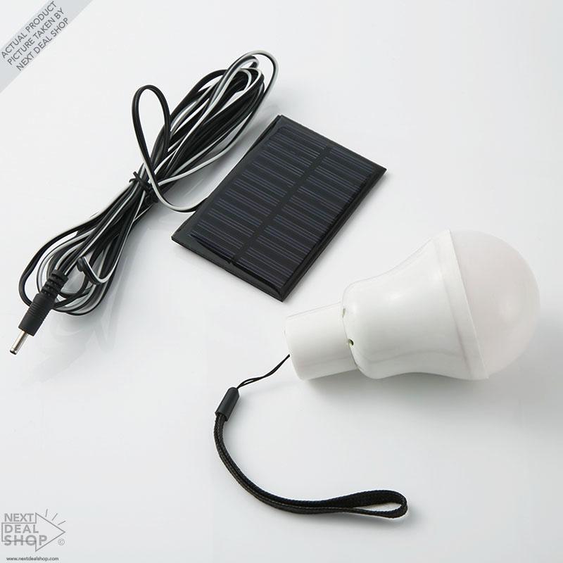 Solar-Powered LED Portable Bulb - Perfect for Camping!