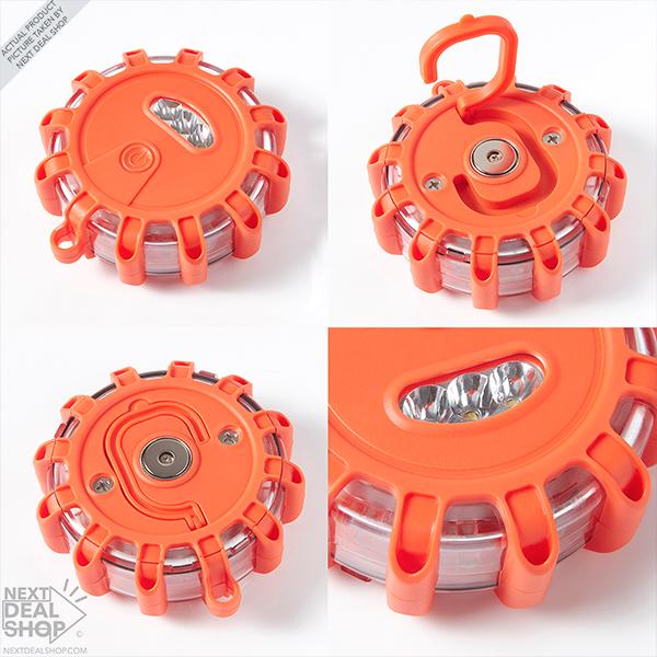 2 Pack LED Road Flares Flashing Warning Light