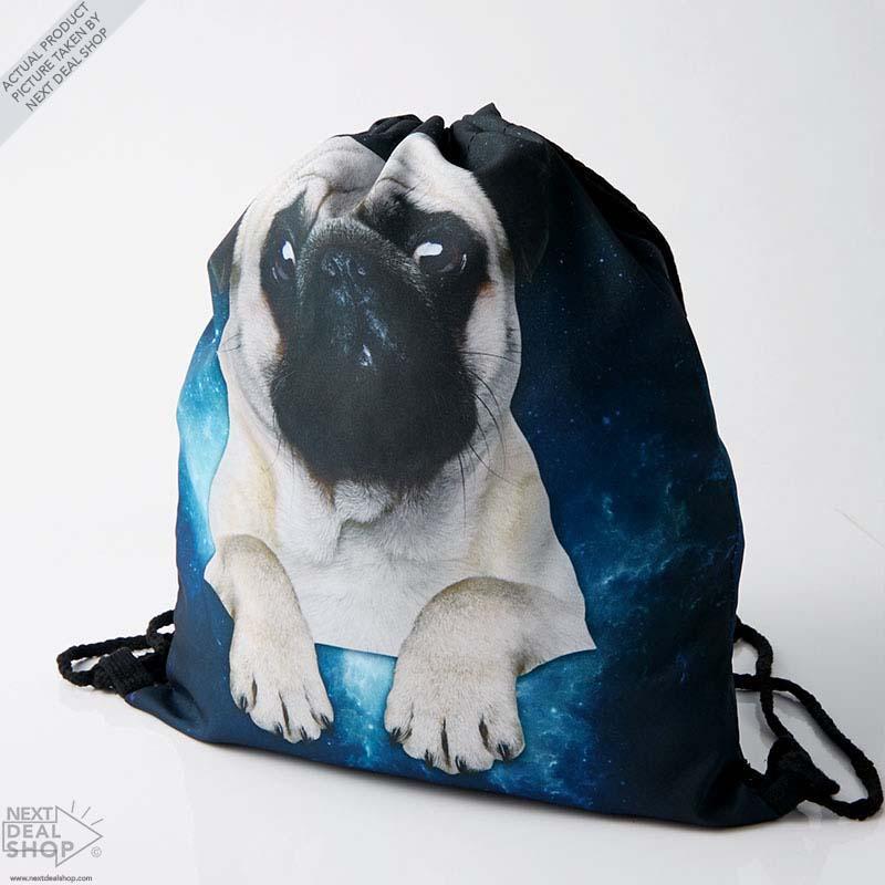 3D Digital Printed Graphic Drawstring Bag