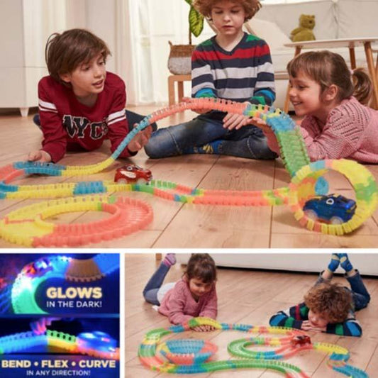 Glow in the Dark Racing Toy Set