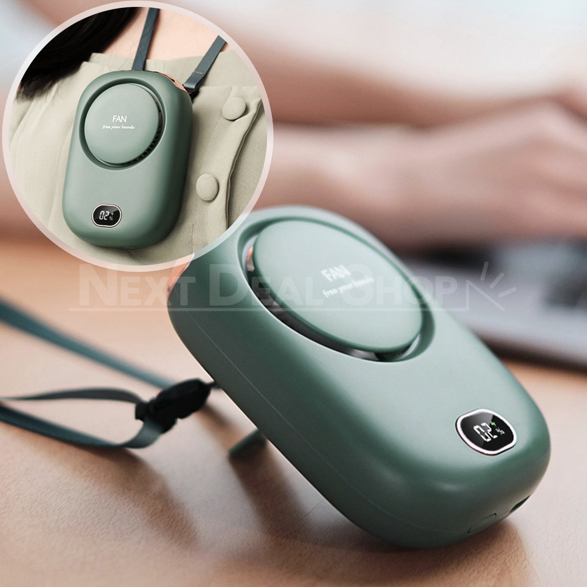 Rechargeable Hands-Free Necklace Fan-Next Deal Shop-Next Deal Shop