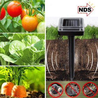 Solar-Powered Pest Repeller - Say Goodbye to Moles!