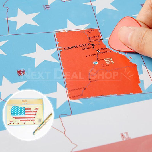 Scratch Off USA Map-Next Deal Shop-Next Deal Shop