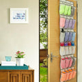 Over The Door Shoe Organizer - Home Entryway Space Saving Storage Solution