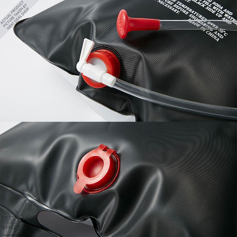 5 Gallon Solar Heated Shower Bag - Ideal for Traveling, Hiking, Backpacking, and Camping!