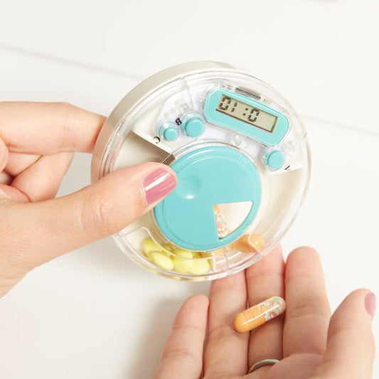 Smart Pill Case With Timer - Travel Business Trip Home Senior Daily Medication Health Care Management