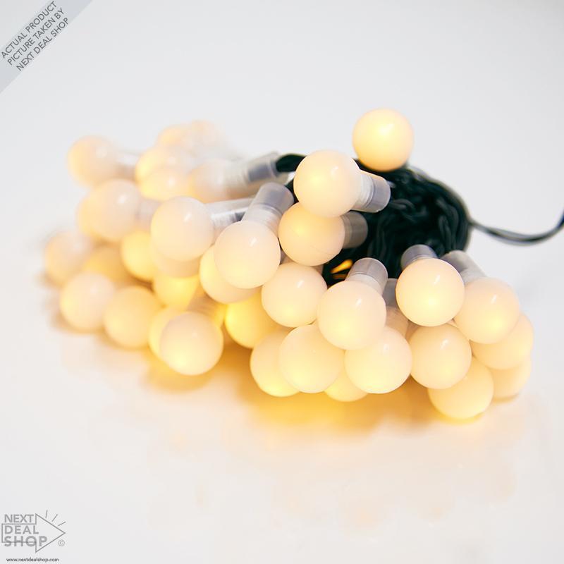 XMAS Solar-Powered LED Globe String Lights