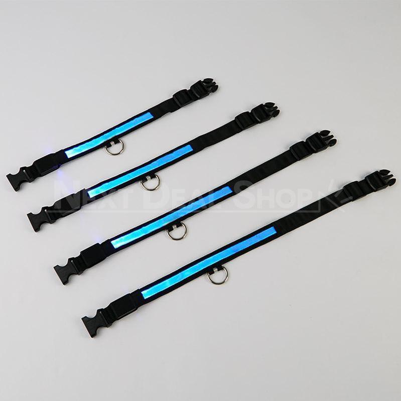 Solid Blue Nylon LED Pet Collar-Next Deal Shop-Next Deal Shop