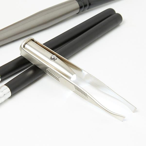 Stainless Steel LED Tweezers - Home Salon Precision Hand Tool
