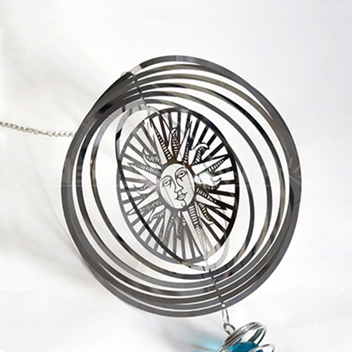 Metal Rotating Wind Chimes