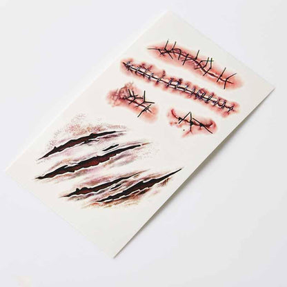 20 Pcs Halloween Scars Tattoo Stickers