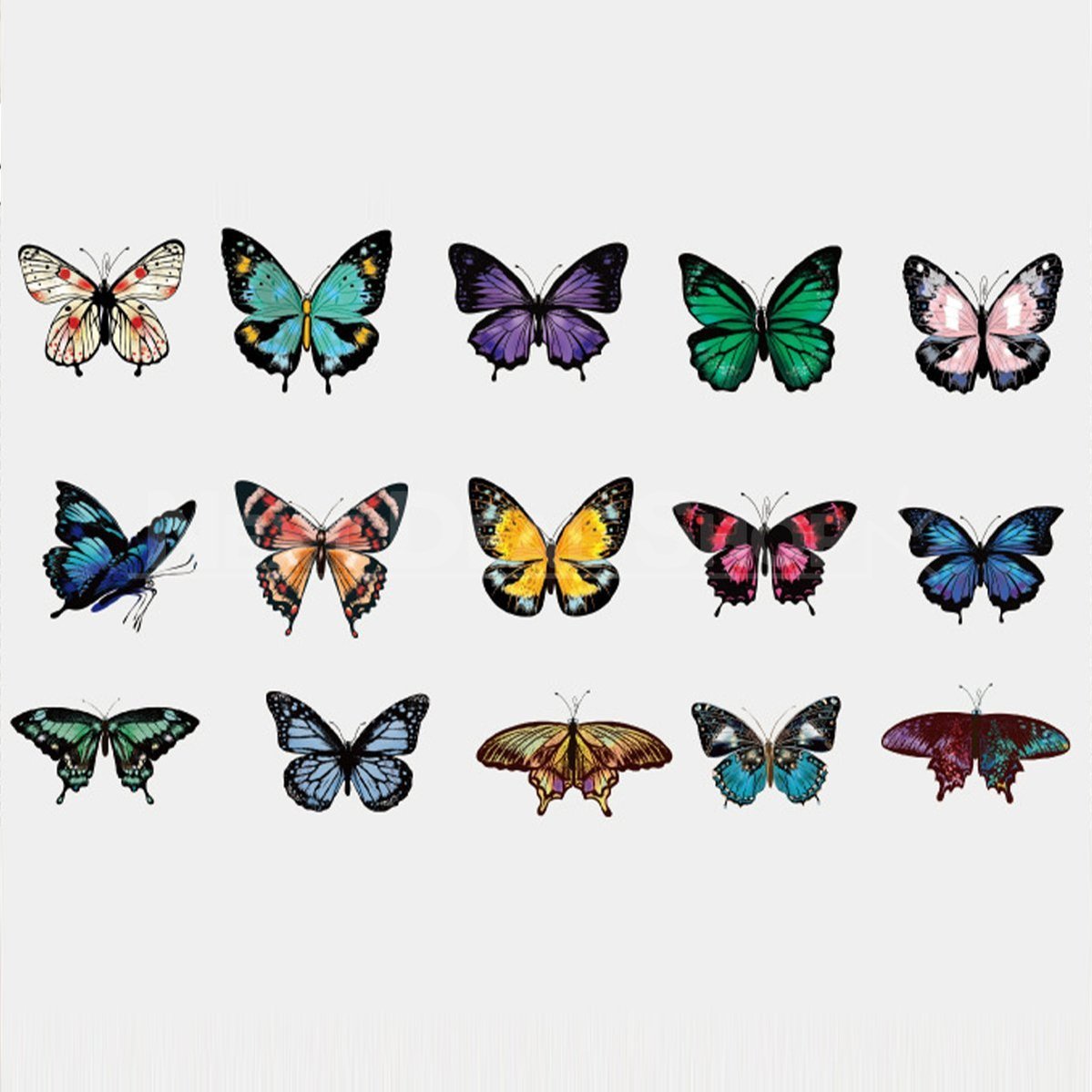 Transparent Bird and Butterfly Stickers-Next Deal Shop-Butterfly-Next Deal Shop
