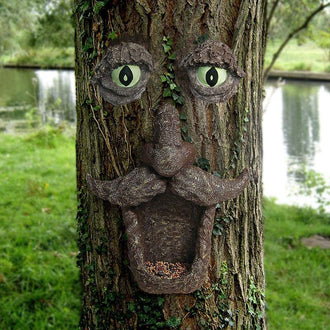 Tree Face Sculpture Set