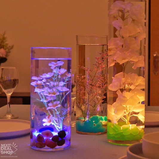 RGB Submersible Remote Control LED Light - Pool Vase Aquarium Wedding Party Lighting Decor