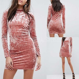 Velvet Bodycon Dress