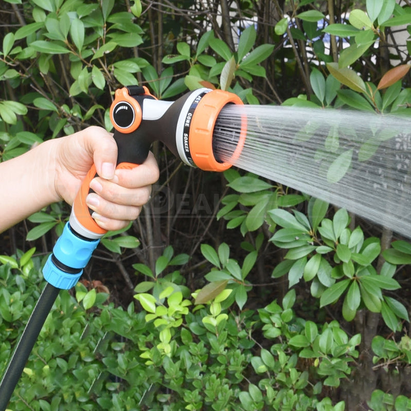 10 in 1 Garden Hose Nozzle Sprayer - Lawn Yard Plant Watering Car Washing Outdoor Tool